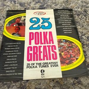 25 polka grates vintage vinyl record from 1971